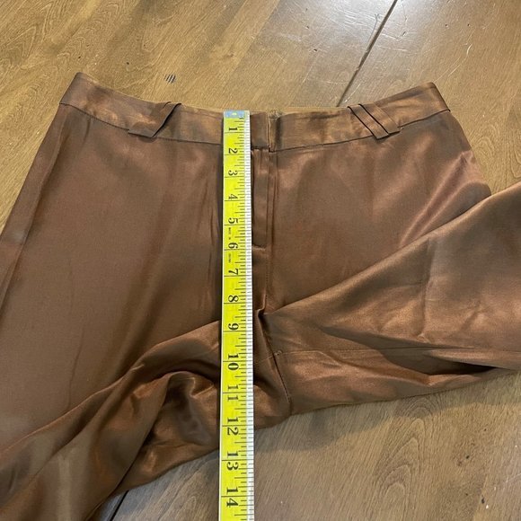 Tommy Bahama Women's Brown Silk Blend Capri Dress Pants‎ Sz 6 - Picture 7 of 9